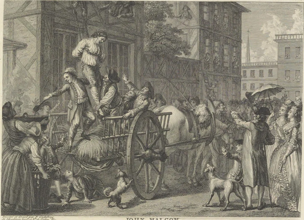 An illustration from Recueil d'estampes representant les différents événemens de la Guerre qui a procuré l'indépendance aux Etats Unis de l'Amérique, 1784, leaf 16