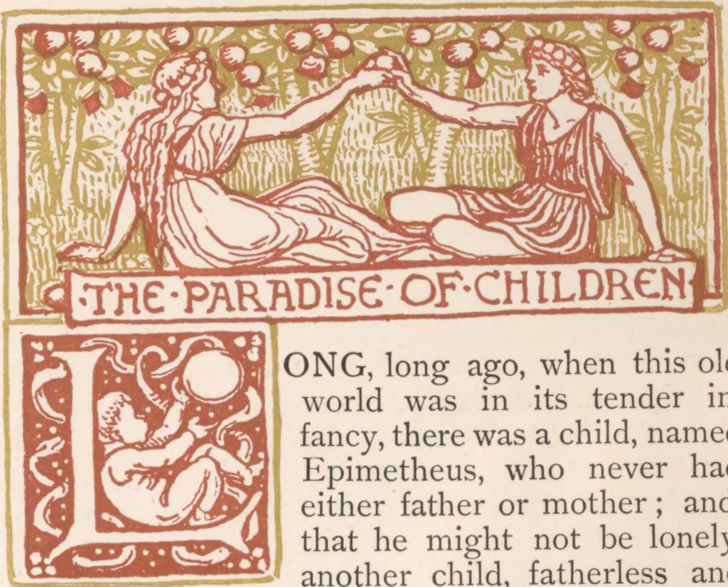 An illustration from A wonder book for girls and boys, 1893, leaf 116