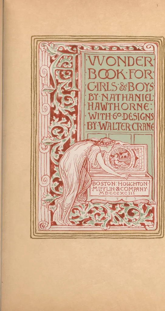 An illustration from A wonder book for girls and boys, 1893, leaf 13