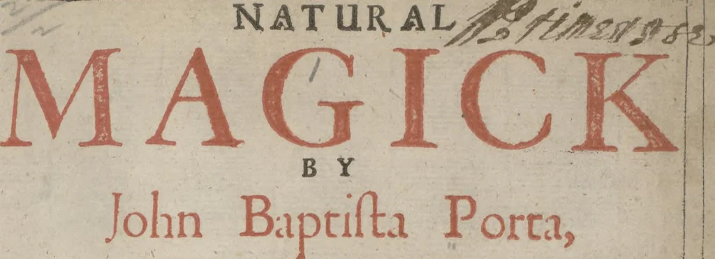 An illustration from Natural magick,, 1658, leaf 11