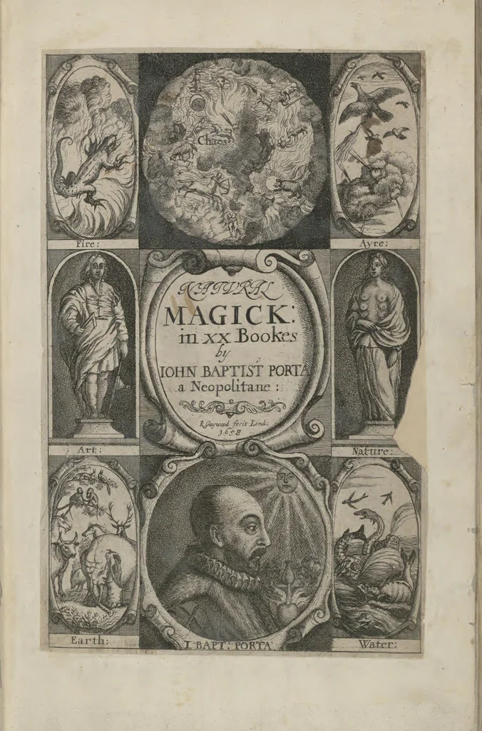 An illustration from Natural magick,, 1658, leaf 9