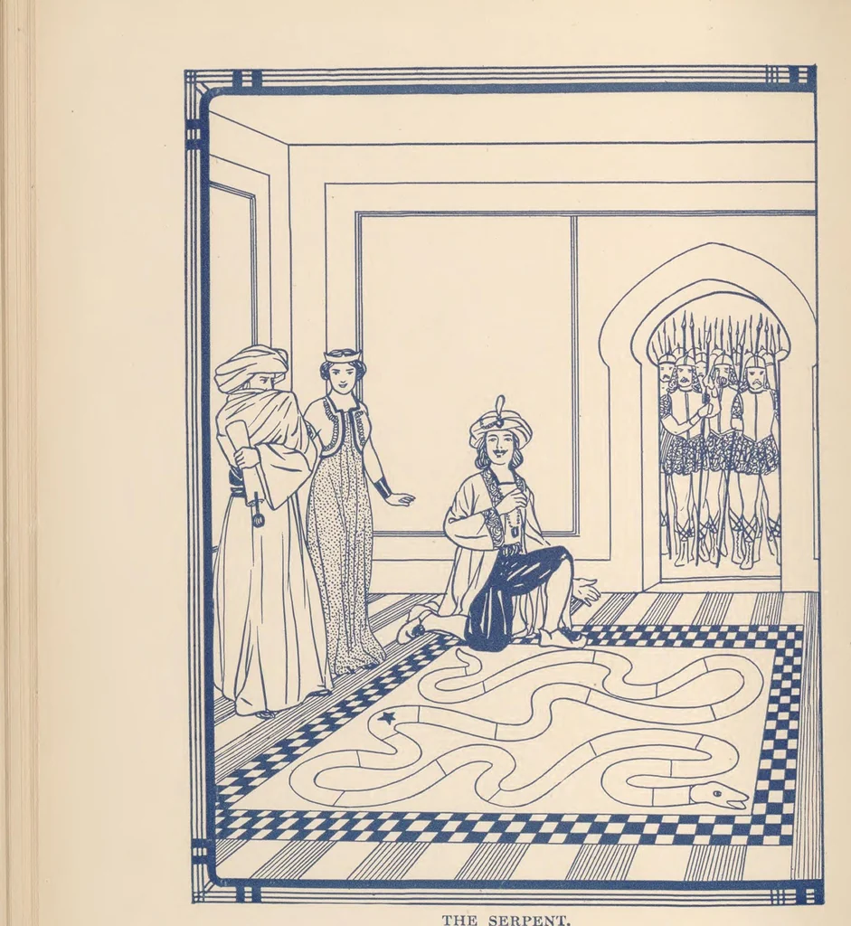 An illustration from Bright-Wits, Prince of Mogadore, 1909, leaf 113