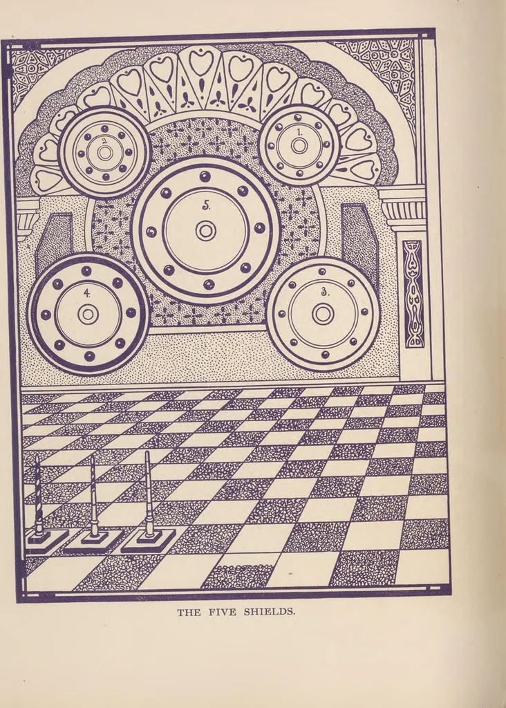 An illustration from Bright-Wits, Prince of Mogadore, 1909, leaf 51