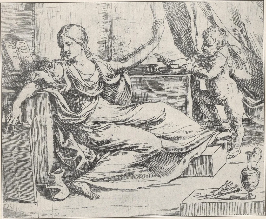 An illustration from Guido Reni, 1910, leaf 132
