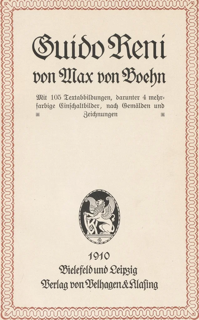 An illustration from Guido Reni, 1910, leaf 6