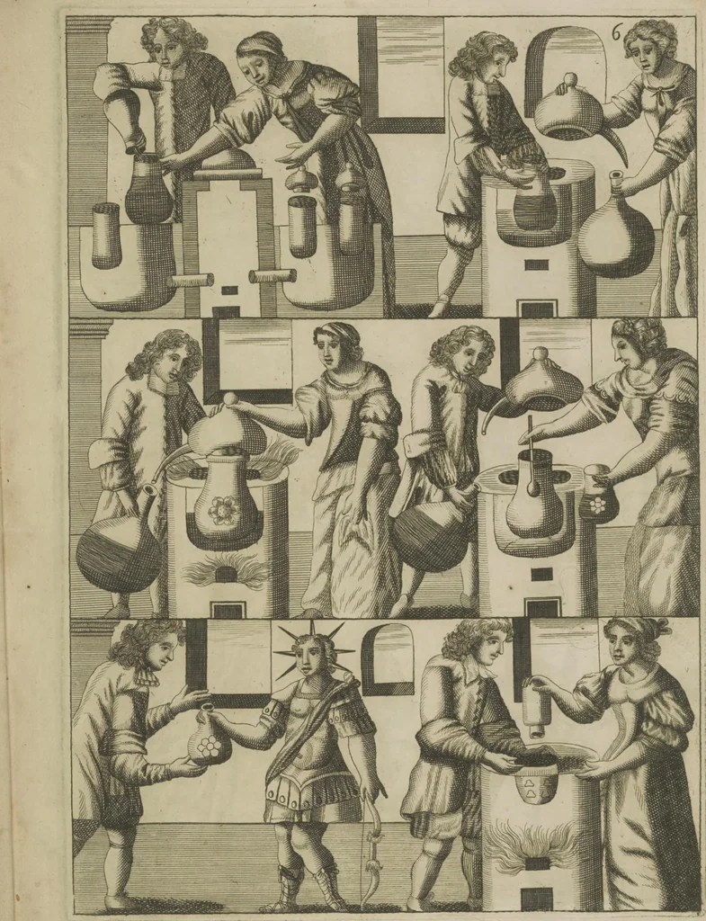 An illustration from Mutus liber,, 1702, leaf 15