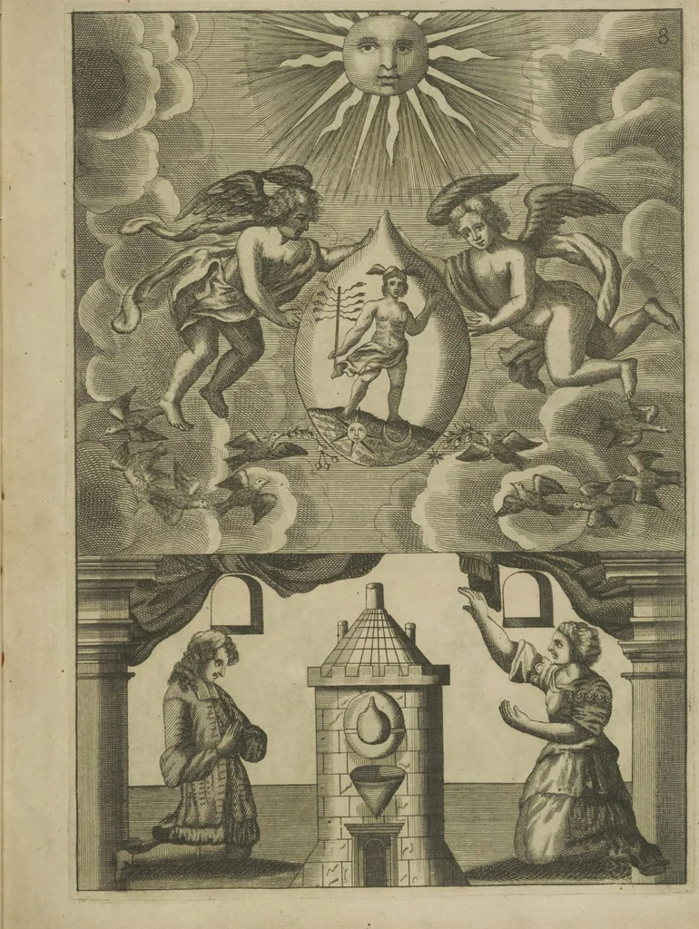 An illustration from Mutus liber,, 1702, leaf 19