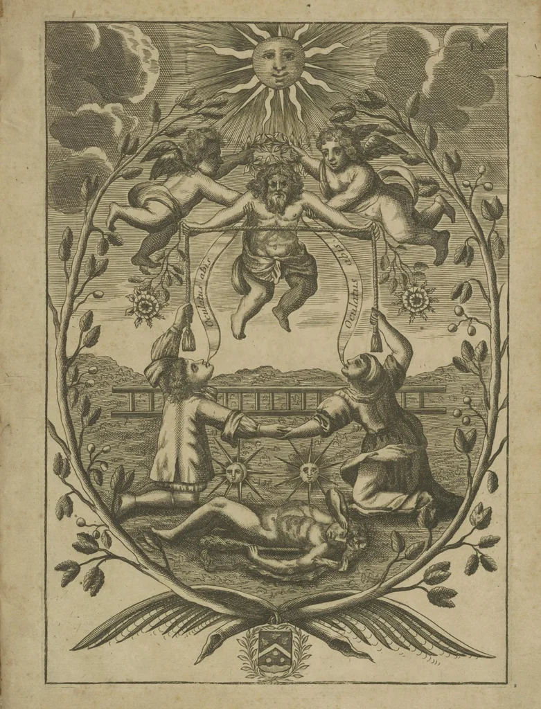 An illustration from Mutus liber,, 1702, leaf 33