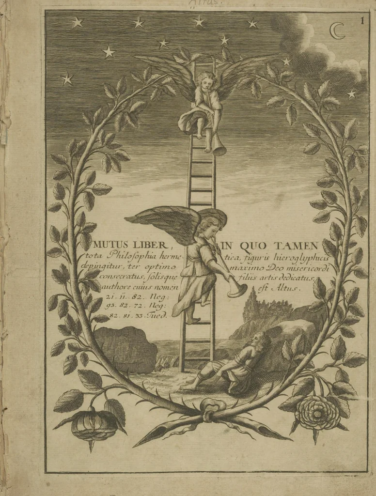 An illustration from Mutus liber,, 1702, leaf 5