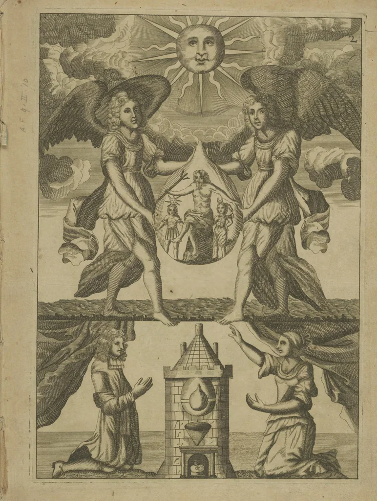 An illustration from Mutus liber,, 1702, leaf 7