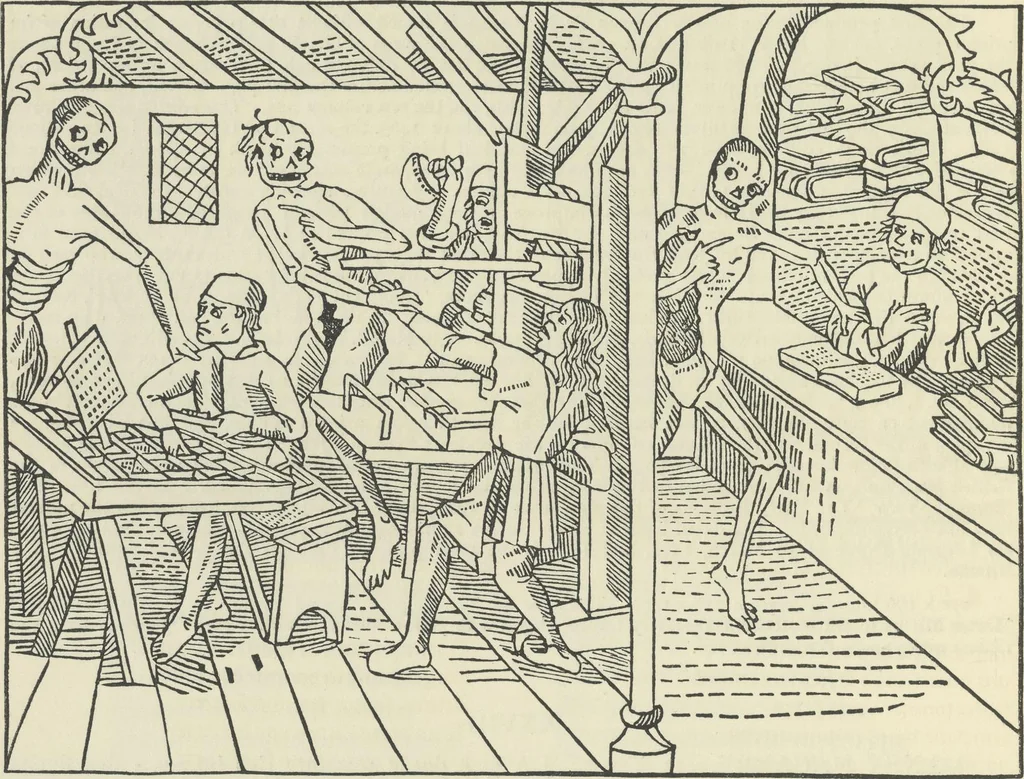 An illustration from Catalogue of the fifty manuscripts & printed books bequeathed to the British Museum by Alfred H. Huth, 1912, leaf 105