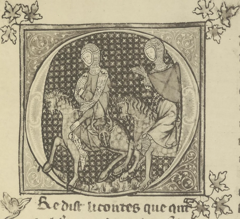 An illustration from Catalogue of the fifty manuscripts & printed books bequeathed to the British Museum by Alfred H. Huth, 1912, leaf 52
