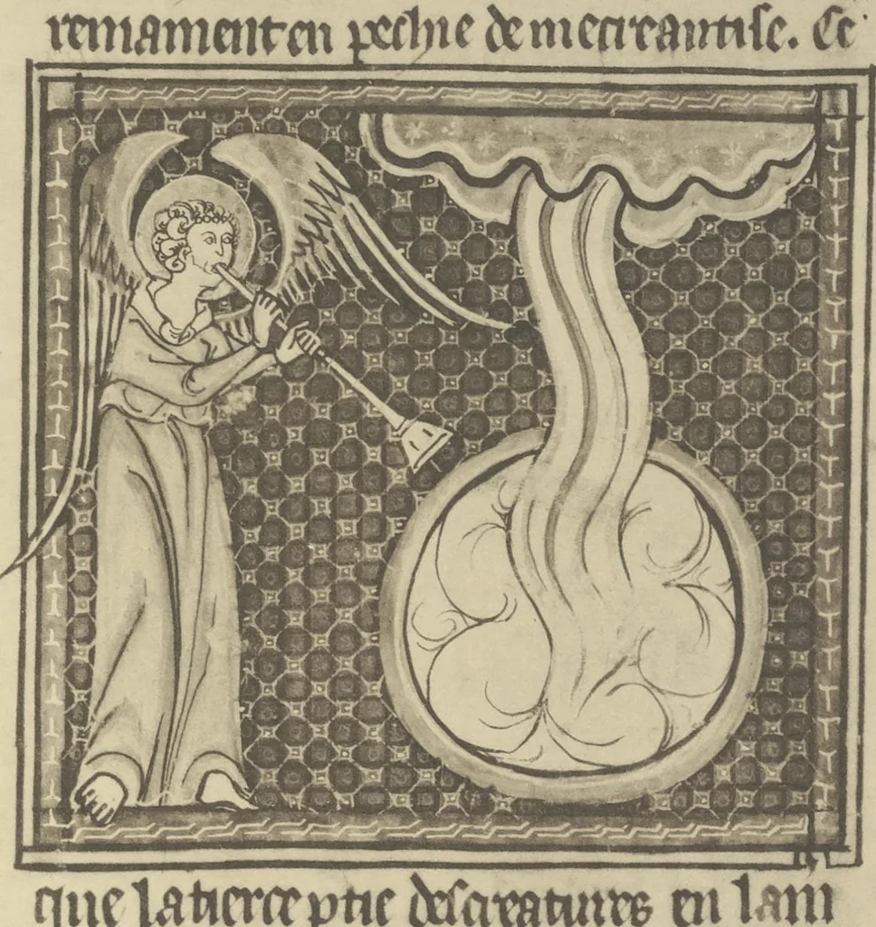 An illustration from Catalogue of the fifty manuscripts & printed books bequeathed to the British Museum by Alfred H. Huth, 1912, leaf 54