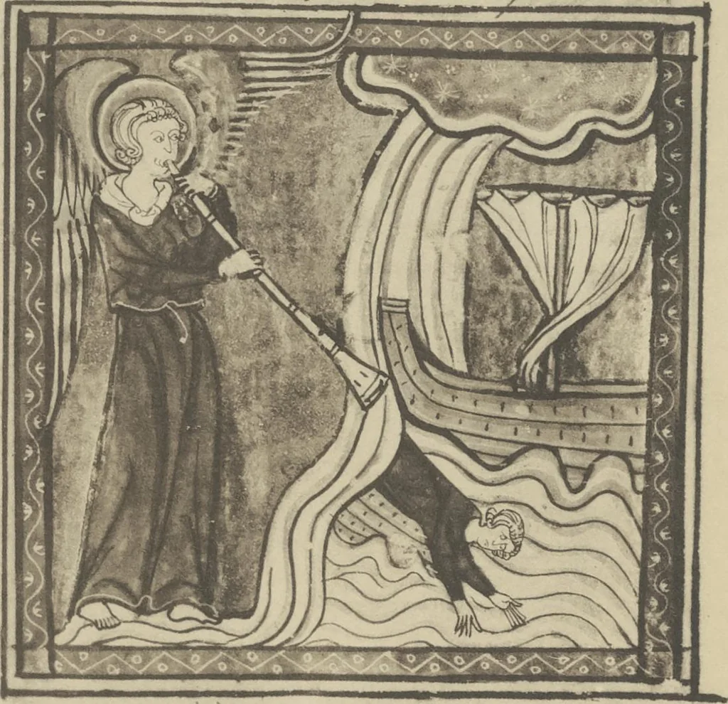 An illustration from Catalogue of the fifty manuscripts & printed books bequeathed to the British Museum by Alfred H. Huth, 1912, leaf 54