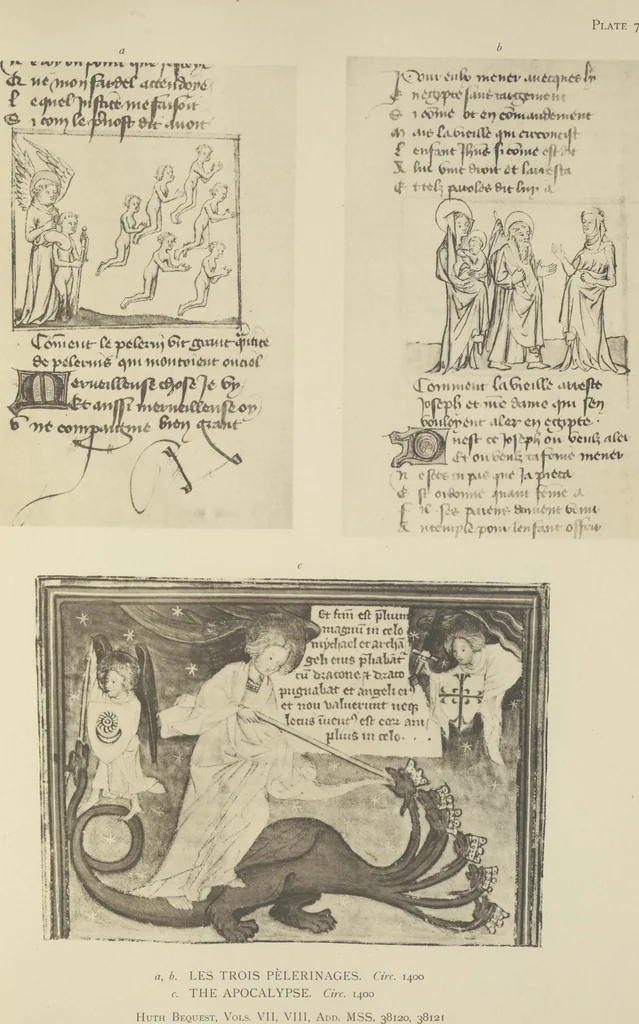 An illustration from Catalogue of the fifty manuscripts & printed books bequeathed to the British Museum by Alfred H. Huth, 1912, leaf 58