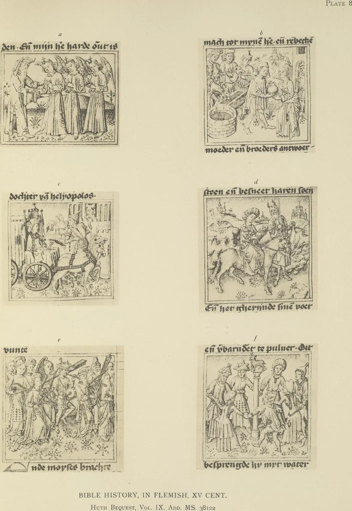 An illustration from Catalogue of the fifty manuscripts & printed books bequeathed to the British Museum by Alfred H. Huth, 1912, leaf 60