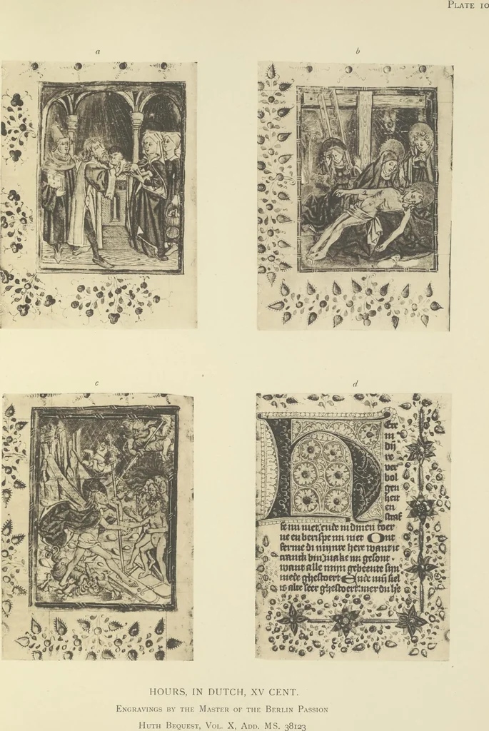An illustration from Catalogue of the fifty manuscripts & printed books bequeathed to the British Museum by Alfred H. Huth, 1912, leaf 64