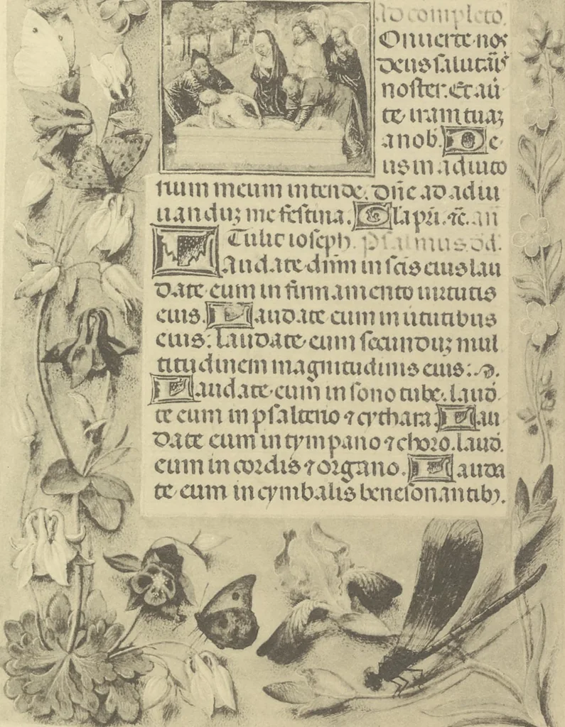 An illustration from Catalogue of the fifty manuscripts & printed books bequeathed to the British Museum by Alfred H. Huth, 1912, leaf 74