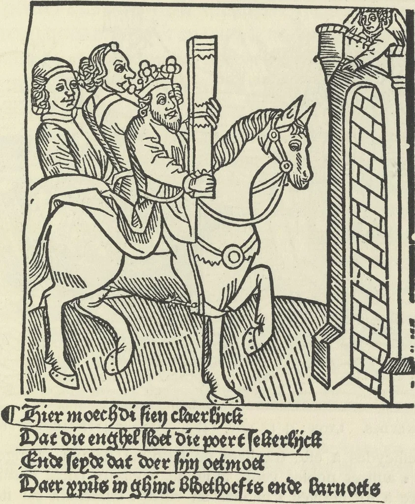 An illustration from Catalogue of the fifty manuscripts & printed books bequeathed to the British Museum by Alfred H. Huth, 1912, leaf 90