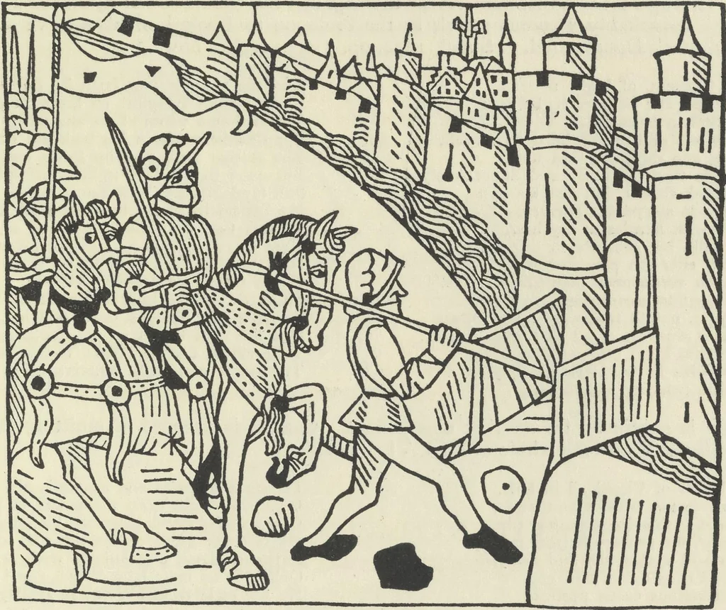 An illustration from Catalogue of the fifty manuscripts & printed books bequeathed to the British Museum by Alfred H. Huth, 1912, leaf 92