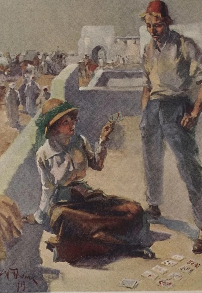 An illustration from The bear's claws, 1913, leaf 205