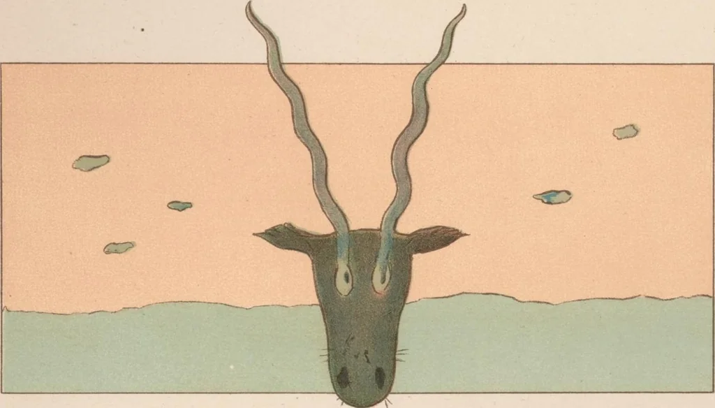 An illustration from Topsys & turvys, 1893, leaf 55