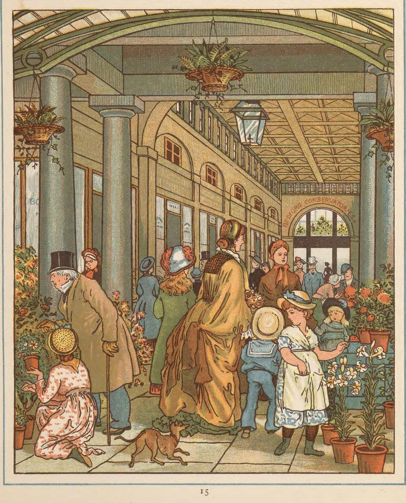 An illustration from London town, 1883, leaf 19
