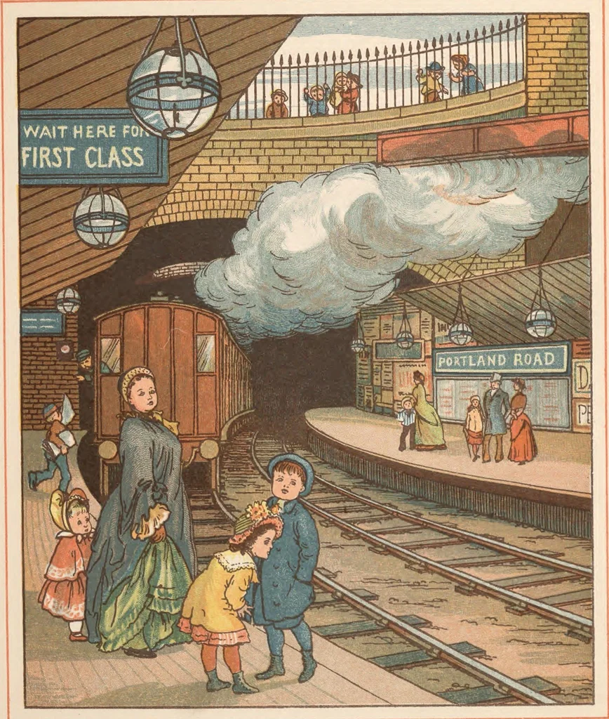 An illustration from London town, 1883, leaf 33