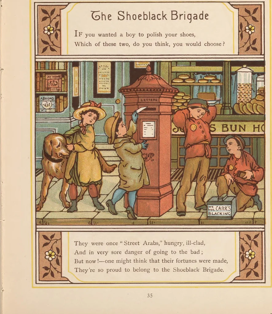 An illustration from London town, 1883, leaf 39