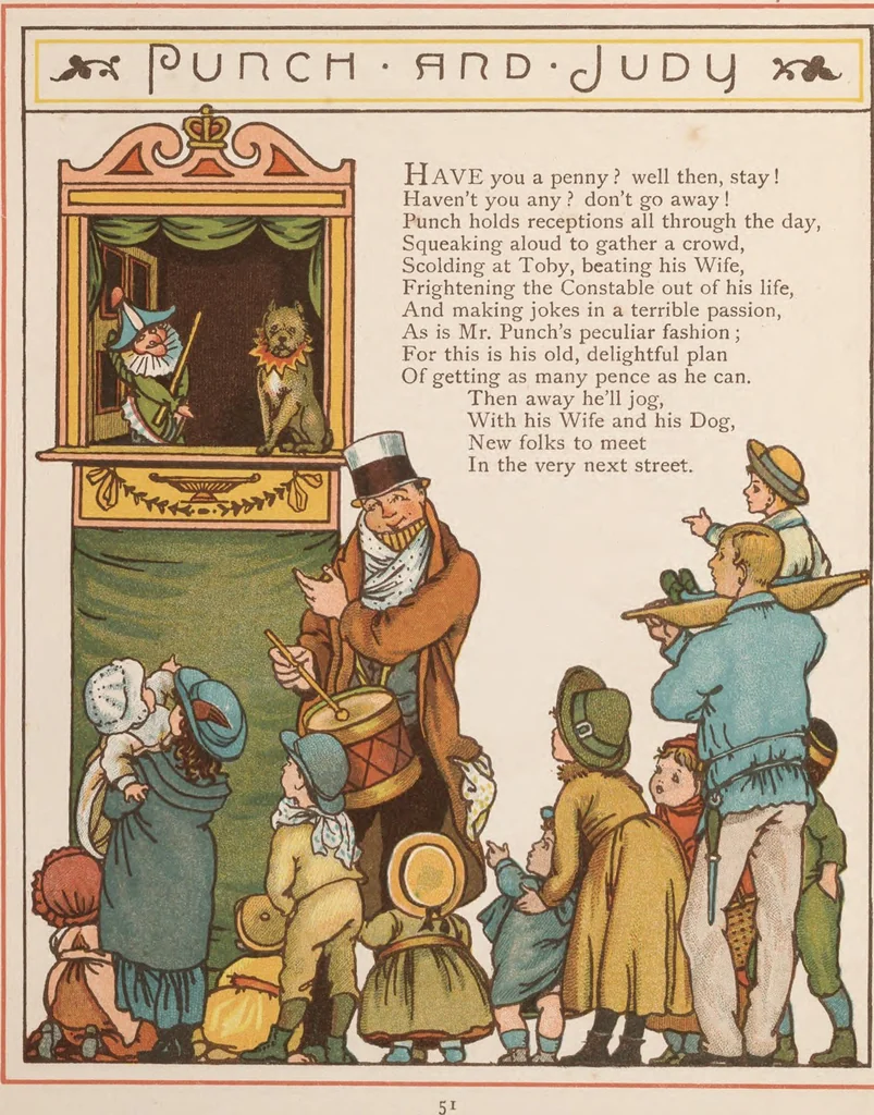 An illustration from London town, 1883, leaf 55