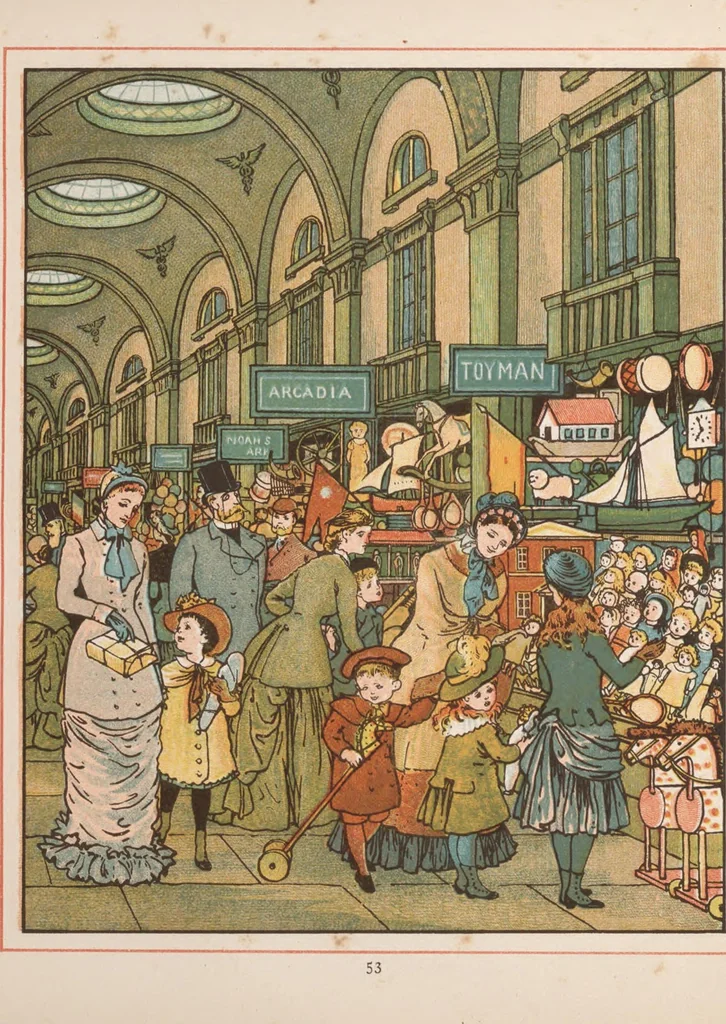 An illustration from London town, 1883, leaf 57