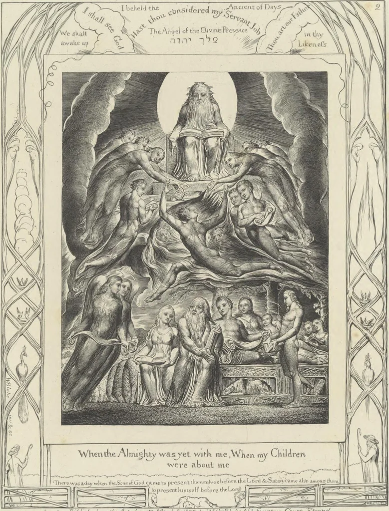 An illustration from Illustrations of the Book of Job,, 1826, leaf 16