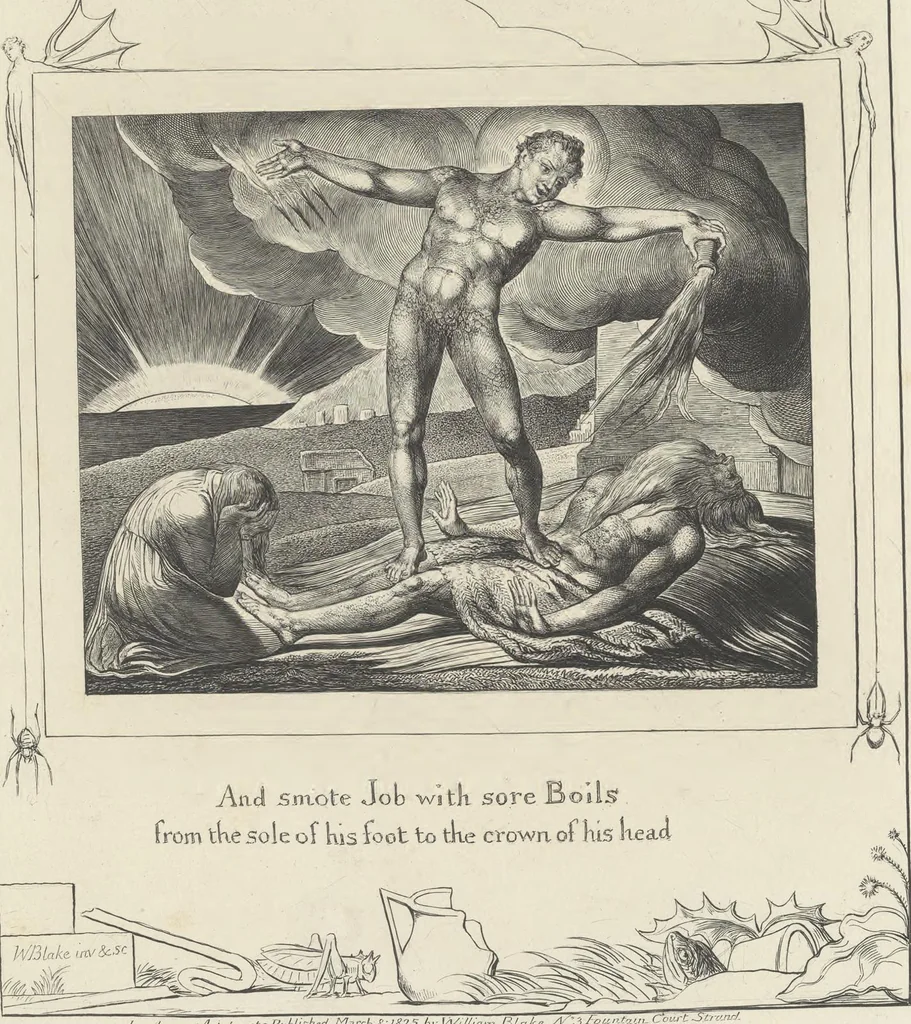 An illustration from Illustrations of the Book of Job,, 1826, leaf 32