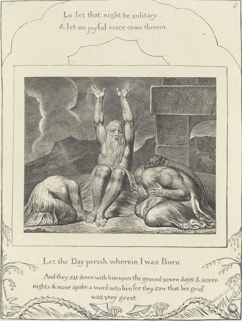 An illustration from Illustrations of the Book of Job,, 1826, leaf 40
