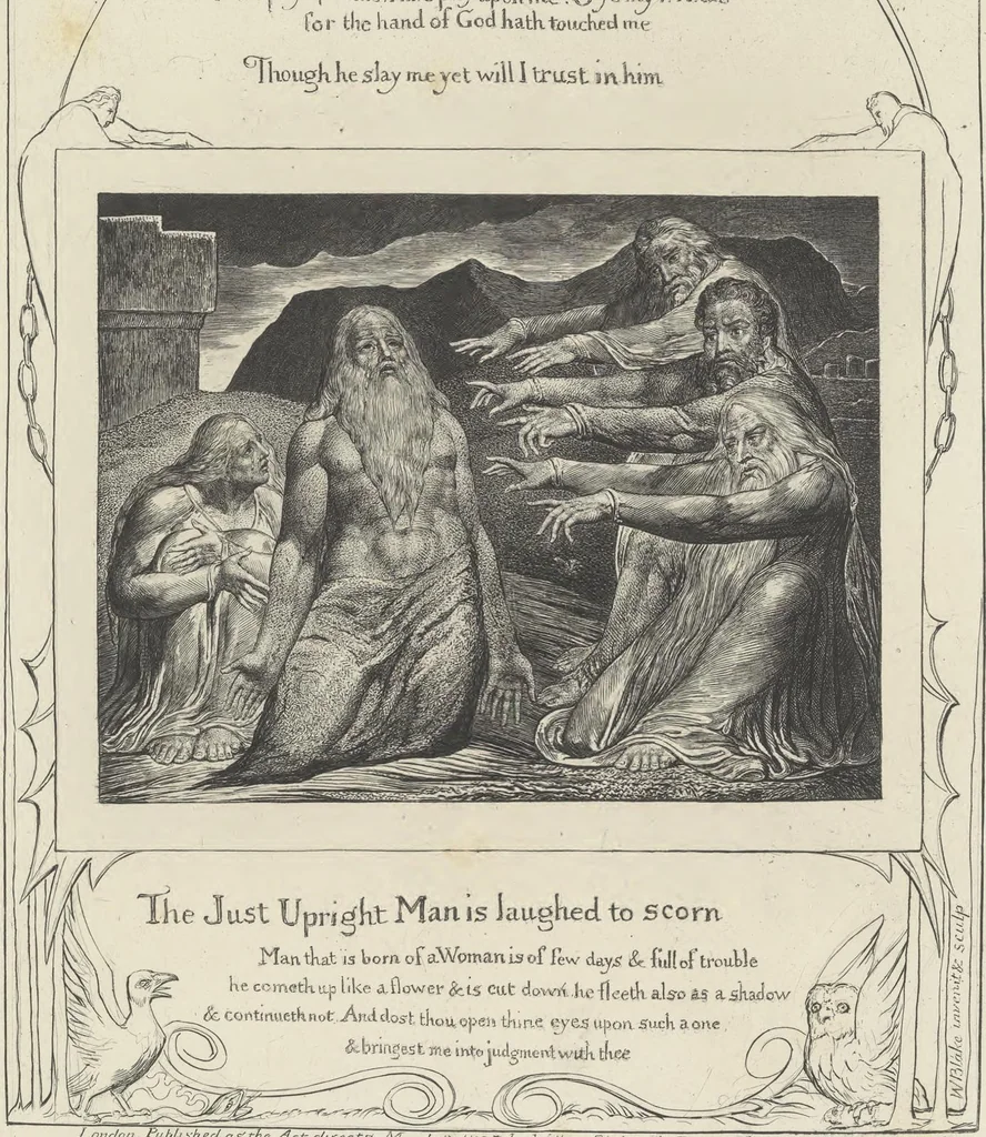 An illustration from Illustrations of the Book of Job,, 1826, leaf 48