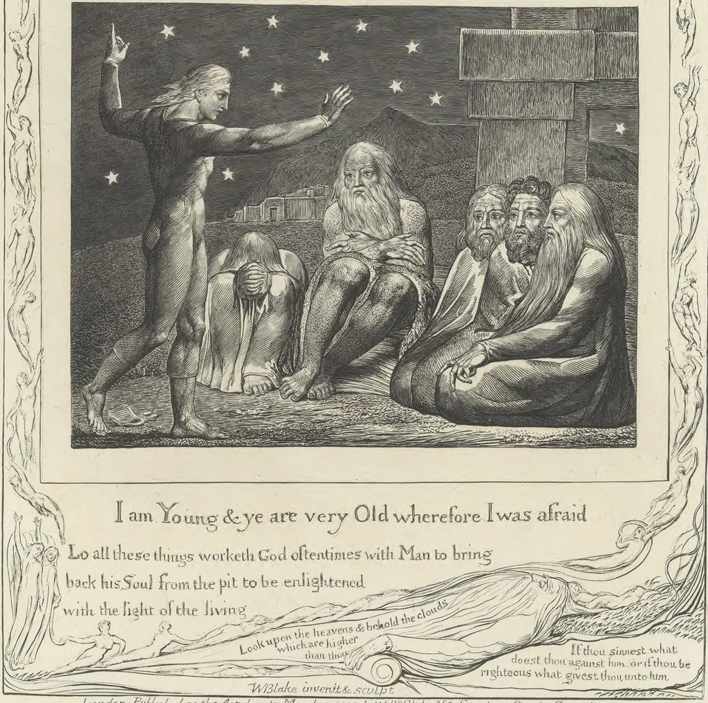 An illustration from Illustrations of the Book of Job,, 1826, leaf 56