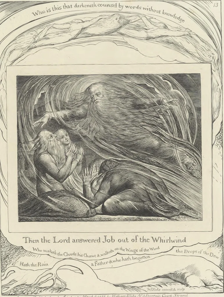 An illustration from Illustrations of the Book of Job,, 1826, leaf 60