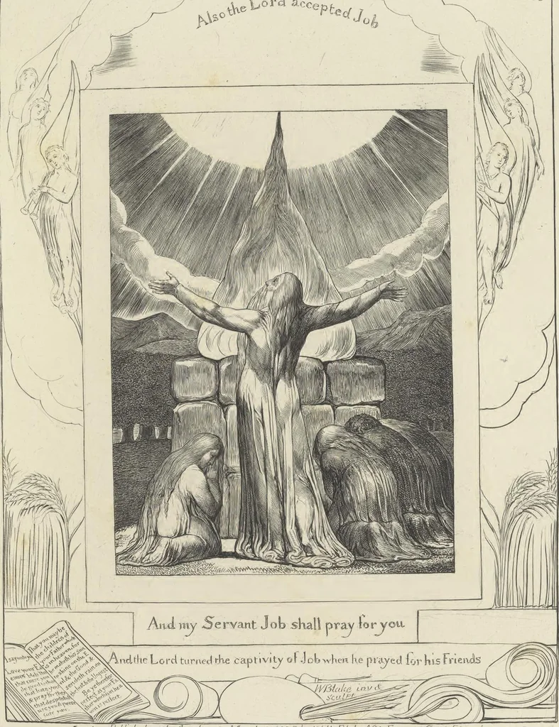An illustration from Illustrations of the Book of Job,, 1826, leaf 80