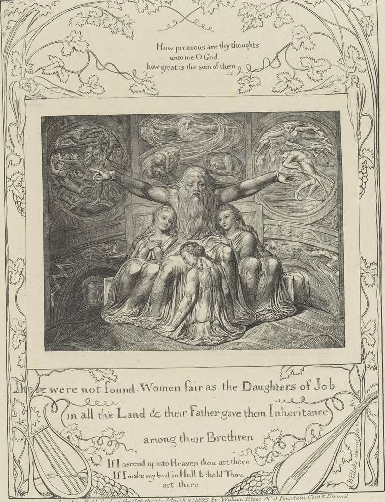 An illustration from Illustrations of the Book of Job,, 1826, leaf 88