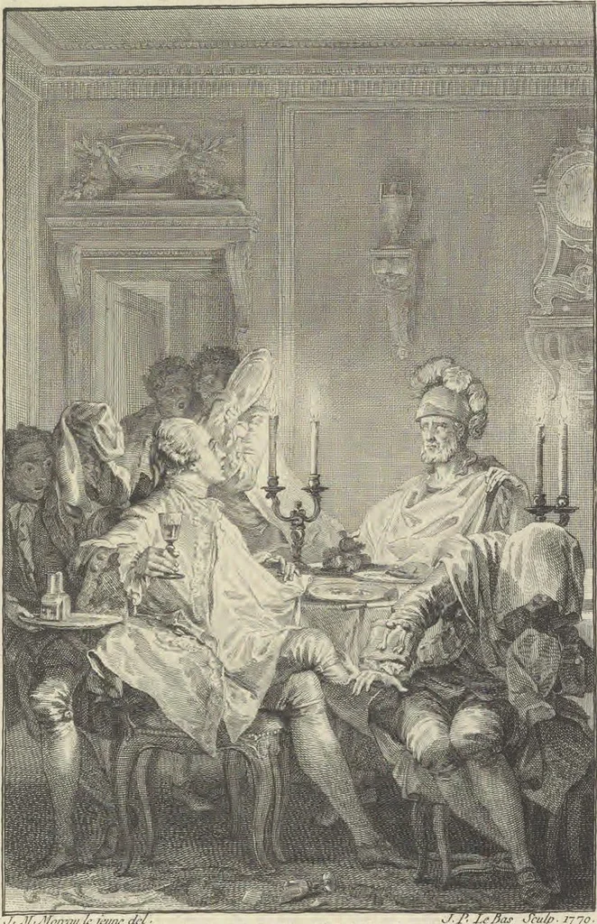 An illustration from Œuvres de Moliere, 1773, leaf 100