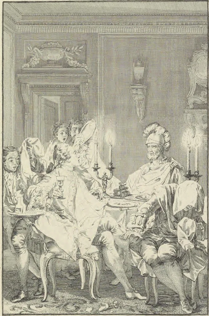 An illustration from Œuvres de Moliere, 1773, leaf 104