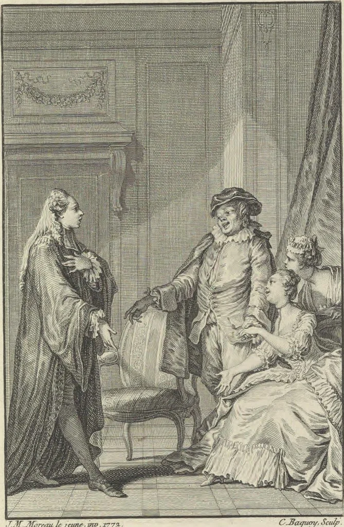 An illustration from Œuvres de Moliere, 1773, leaf 106