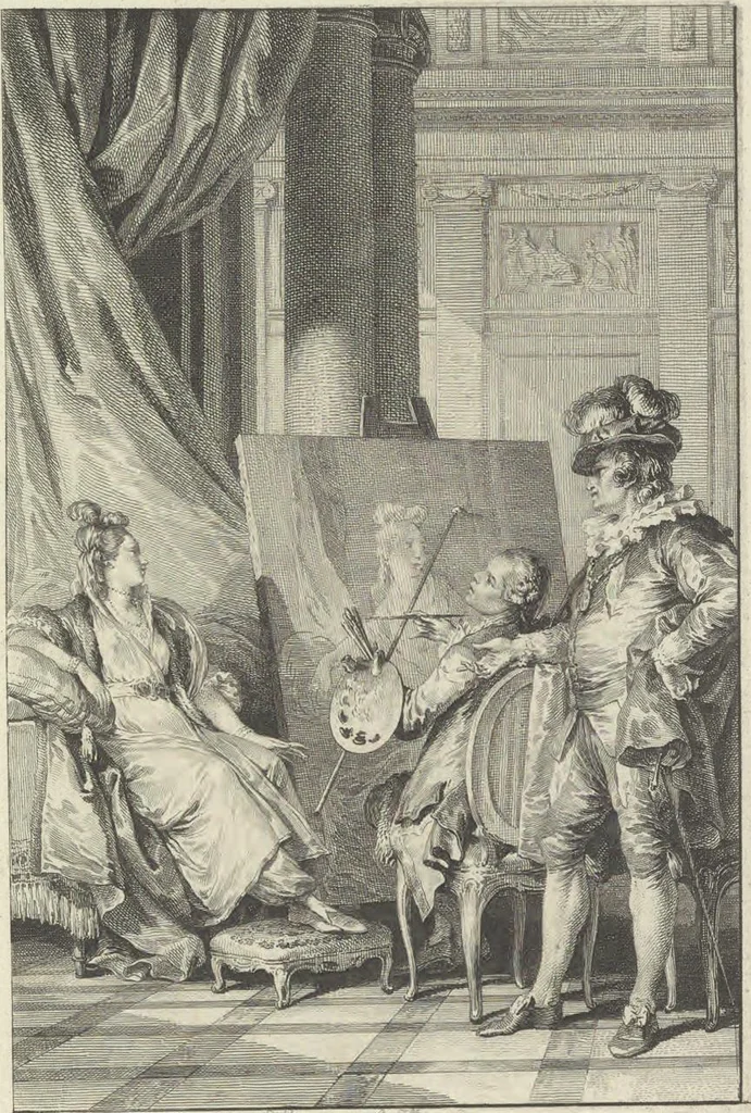 An illustration from Œuvres de Moliere, 1773, leaf 128