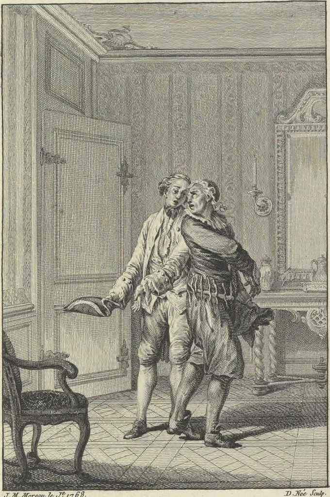 An illustration from Œuvres de Moliere, 1773, leaf 148