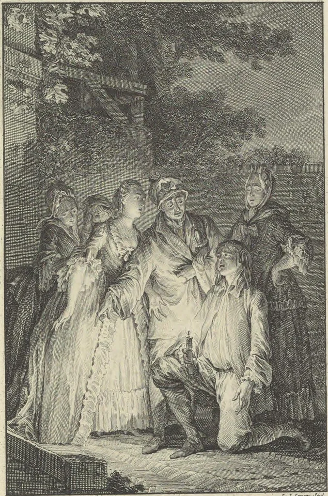 An illustration from Œuvres de Moliere, 1773, leaf 154