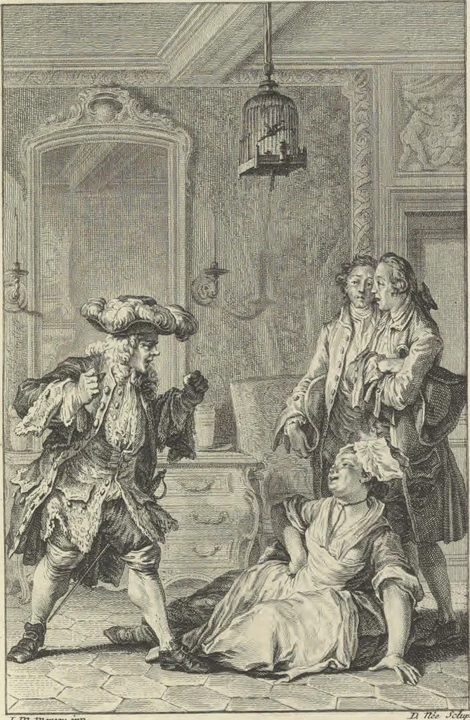 An illustration from Œuvres de Moliere, 1773, leaf 172