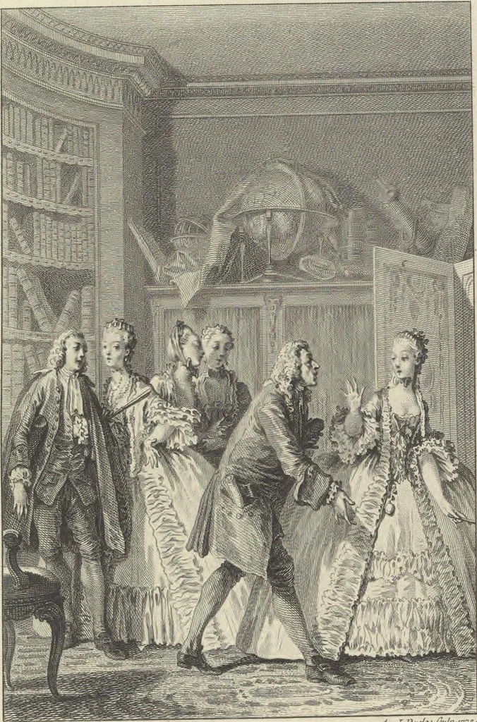 An illustration from Œuvres de Moliere, 1773, leaf 198