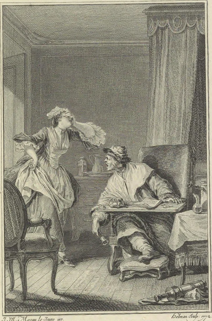 An illustration from Œuvres de Moliere, 1773, leaf 208