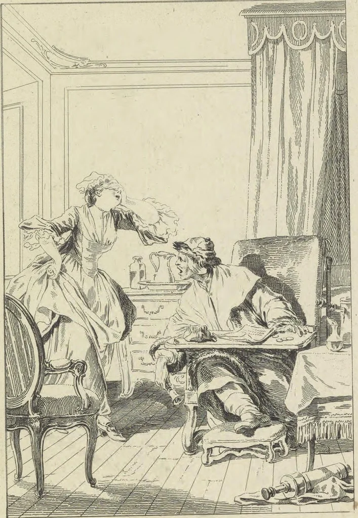 An illustration from Œuvres de Moliere, 1773, leaf 212