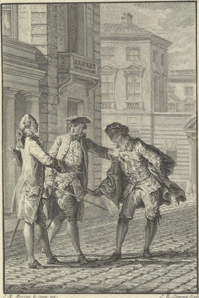 An illustration from Œuvres de Moliere, 1773, leaf 24